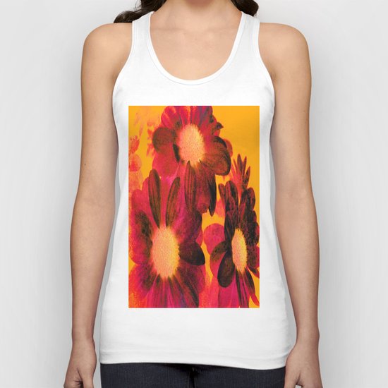 Vintage Flowers Q Unisex Tank Top