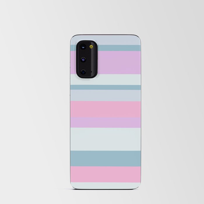 Retro Sunshine Love Stripes - pink purple blue Android Card Case