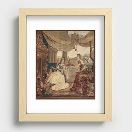 Antique 17th Century 'Winter' Flemish Tapestry Recessed Framed Print