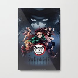 Kimetsu no Yaiba Anime Metal Print | Sibling, Shinobu, Graphicdesign, Season2, Shinobupeeker, Stick, Stiker, Anime, Tanjirochibi, Sword 