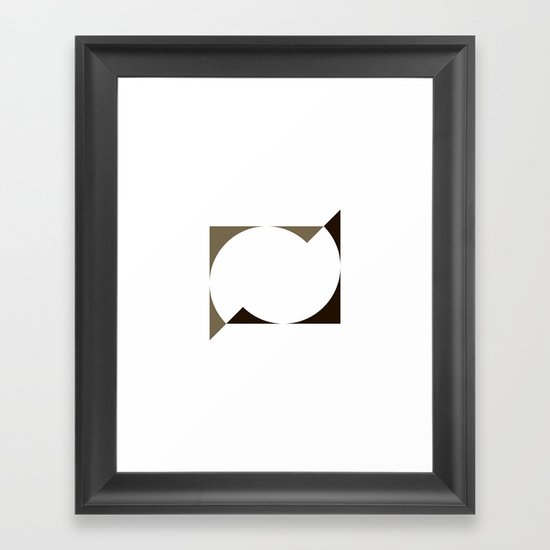 #396 Shifting sunset – Geometry Daily Framed Art Print
