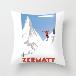 Zermatt, Valais, Switzerland Throw Pillow