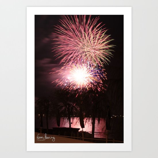 Fireworks Art Print