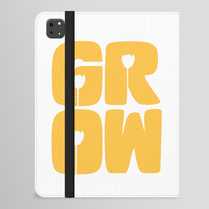 Grow Typography iPad Folio Case