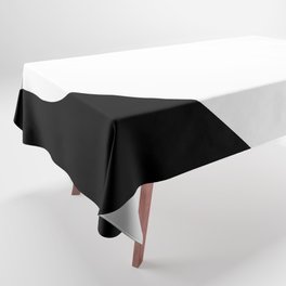 Heart (White & Black) Tablecloth