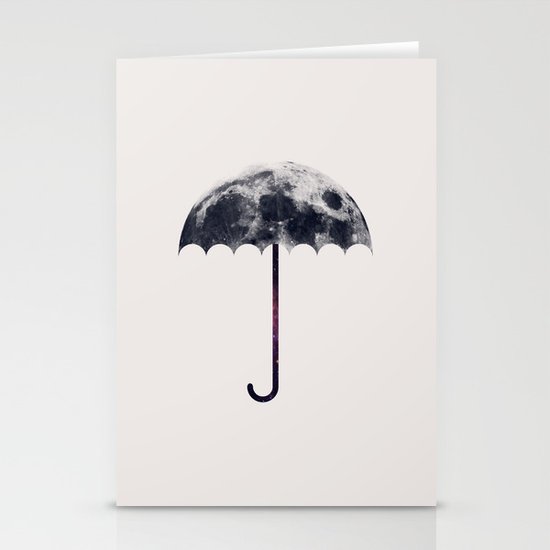 Space Umbrella II Stationery Cards
