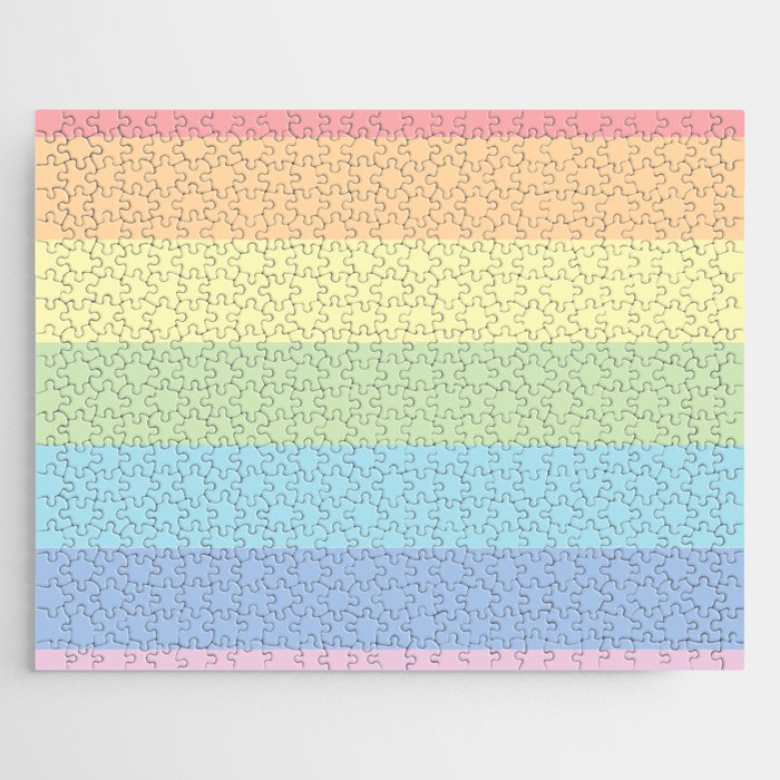 Pastel Gradient Light Abstract Pattern Jigsaw Puzzle