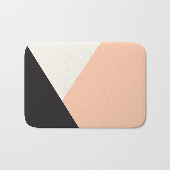 Getting Blocky Dark Bath Mat