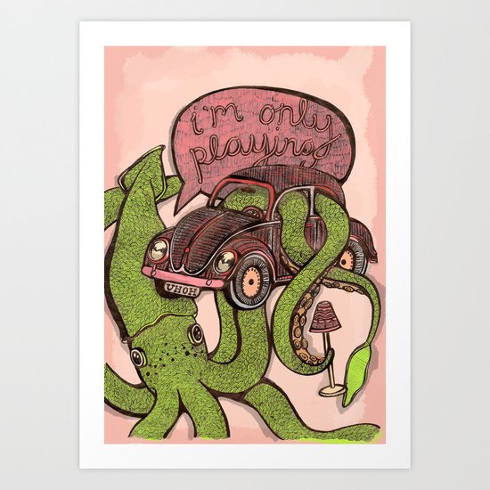 OCTOPLAY Art Print