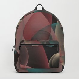 Imagination Unleashed abstract bubbles art Backpack | Luminescence, Abstract, Bubbles, Palecolors, Digital, Aqua, Contemporary, Pink, Peach, Yellow 