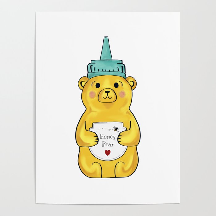 Little Honey Bear Poster