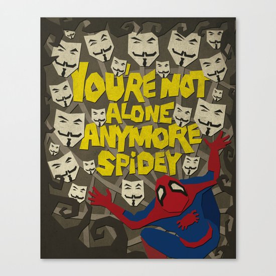 Paper Crossover - On The Web Canvas Print