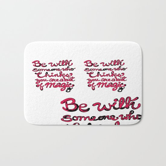 Be With Someone Hearty! Be With Someone's Heart Bath Mat