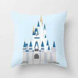 Cinderella's Castle Throw Pillow
