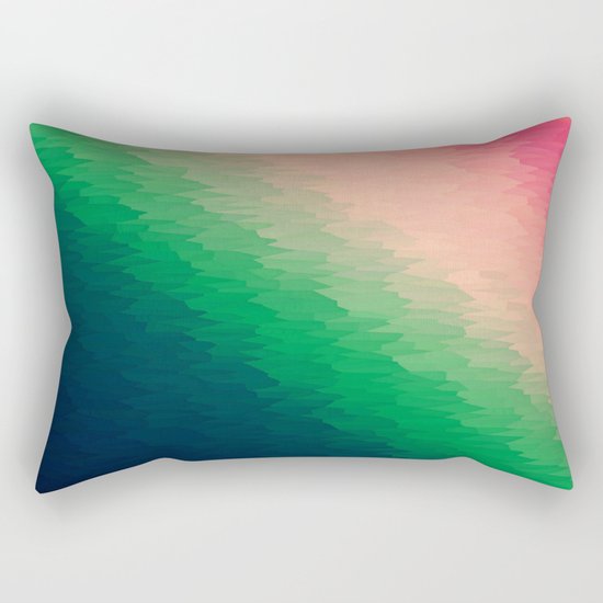 Deconstructed Pink Rose TEXTURE Rectangular Pillow