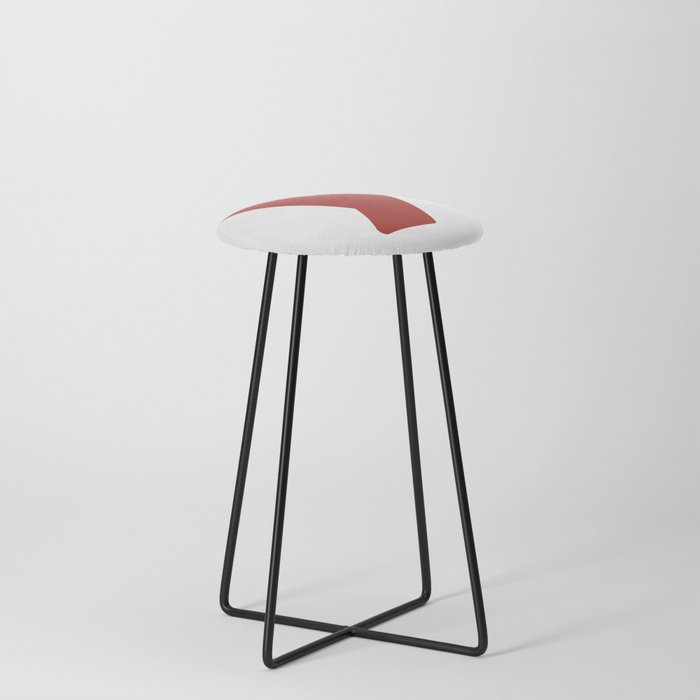 y (Maroon & White Letter) Counter Stool