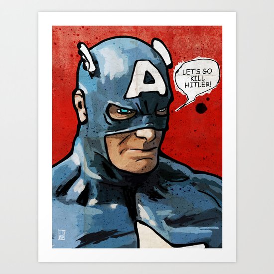 Captain America Art Print