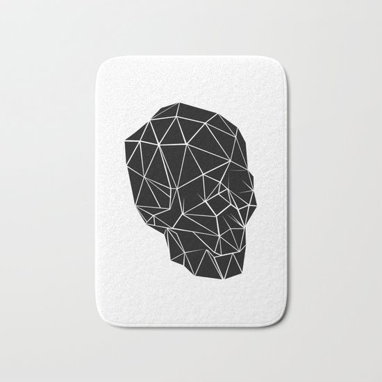 Geometric Skull Bath Mat