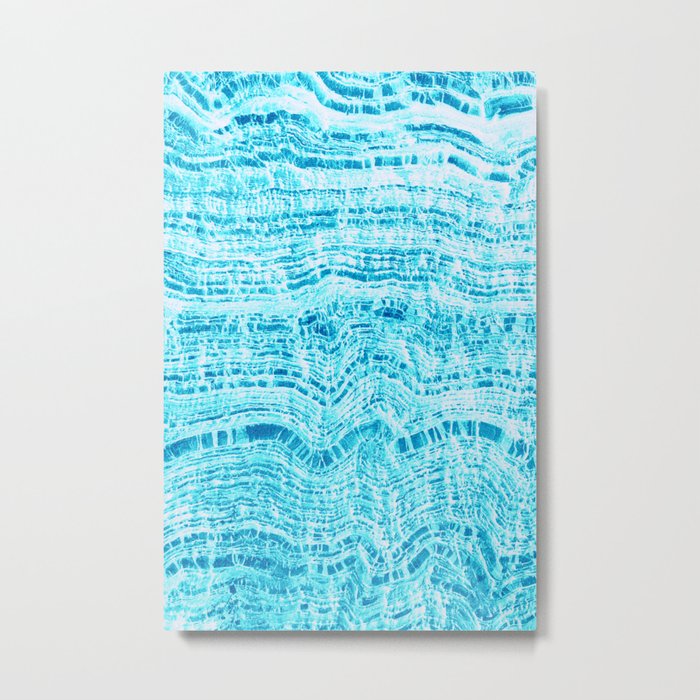 Mineral Texture - Sea Metal Print