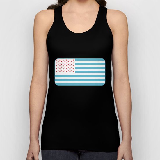 U.S.A. Flag Modified Unisex Tank Top