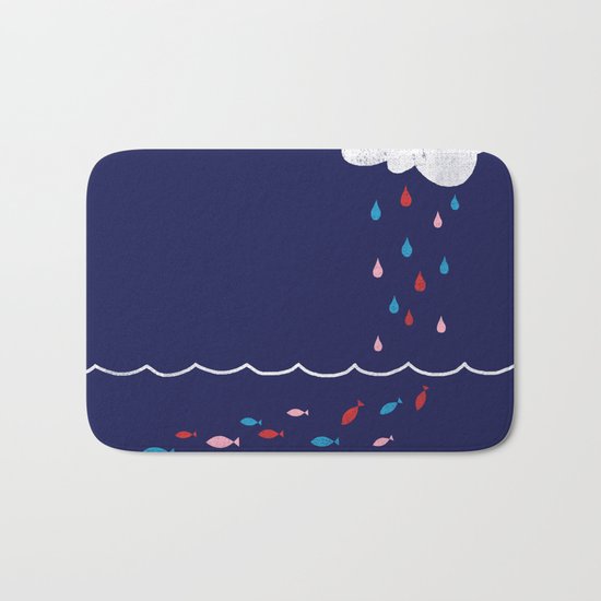 Droplets Bath Mat