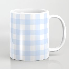 Pastel Blue Plaid Pattern Easter Coffee Mug