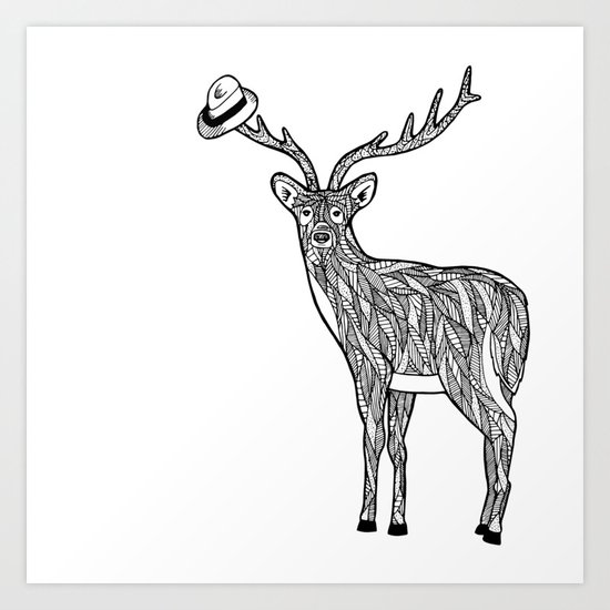 Deer Art Print