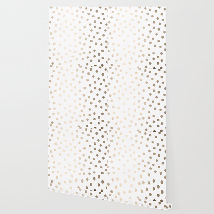 Simply Dots In White Gold Sands Wallpaper By Followmeinstead