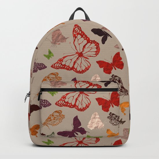 Autumn butterfly neutral Backpack