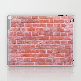 Orange and Brown grunge old brick wall abstract background texture pattern. Home or office building design Laptop Skin