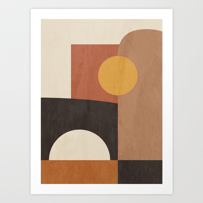 geometric abstract 41 Art Print