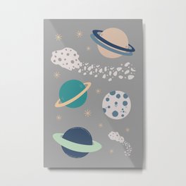 planets and meteorites Metal Print