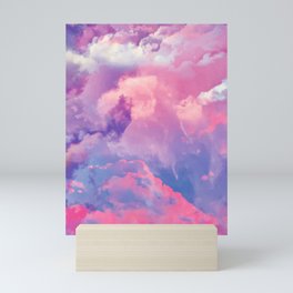 DREAMER Pastel Clouds Mini Art Print