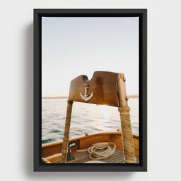 At The Helm Framed Canvas