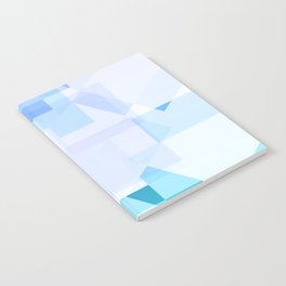 Blue Geometric Pattern Notebook