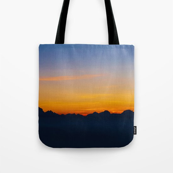 Wispy Mountain Glow Tote Bag
