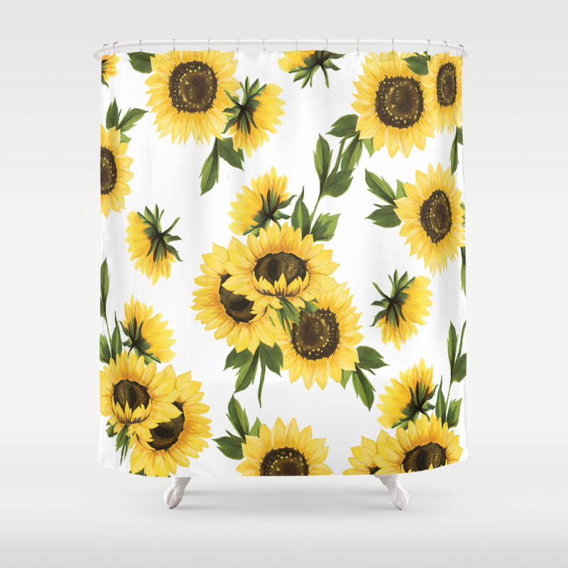 sunflower shower curtains at target