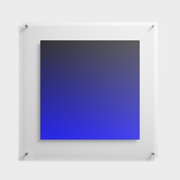 Black and Cobalt Gradient Floating Acrylic Print | Bright, Digital, Deep, Blue, Gradient, Sky, Navy, Black, Simple, Ombre 