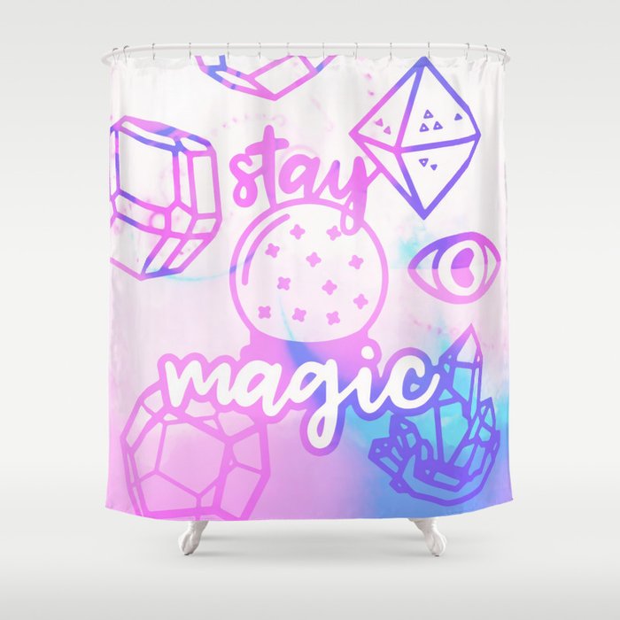Stay magic cute Shower Curtain