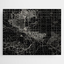 PALMDALE - USA. Black and White City Map Jigsaw Puzzle