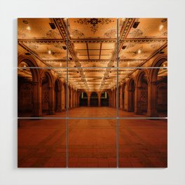 Bethesda Terrace in Central Park Wood Wall Art