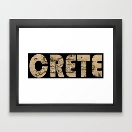 Crete 1670 Framed Art Print | Crete, Graphicdesign 