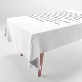 She does not show herself - Lao Tzu Quote - Literature - Typewriter Print Tablecloth