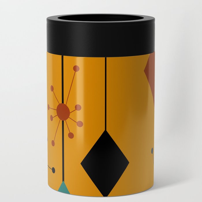 Mid century retro diamonds design 1960s 3 Can Cooler