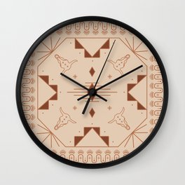 Lost Desert Tile - Adobe Wall Clock