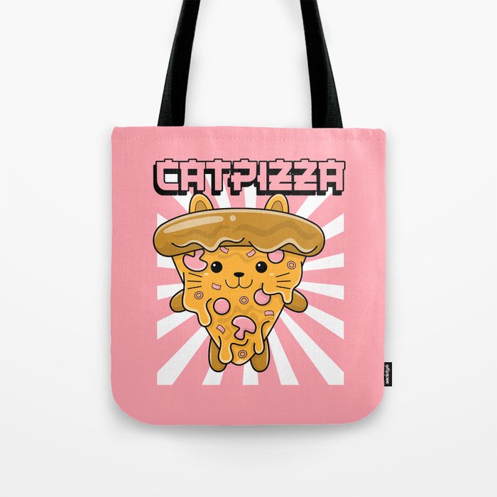 Cat Pizza Tote Bag