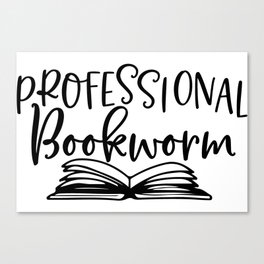Professional Bookworm Canvas Print