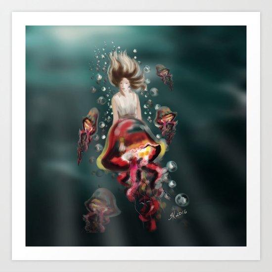 Jellyfish Art Print