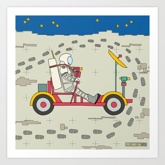 Moon Rover 1969 Art Print