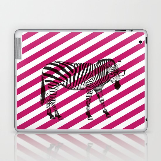 Nerd Zebra (Pink) Laptop & iPad Skin